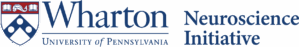 Logo for the Wharton Neuroscience Initiative at the University of Pennsylvania, featuring the university's emblem.